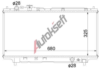 Chladič vody 80.16.500, 325-680-17mm Chladič vody 80.16.500, 325-680-17mm