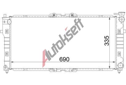 Chladi vody 80.22.500, 690-340-20mm