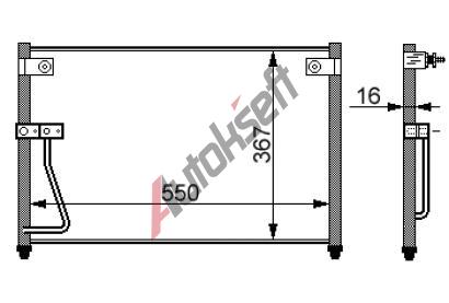 chladi klimatizace - kondenztor 80.24.540, G4T61480A