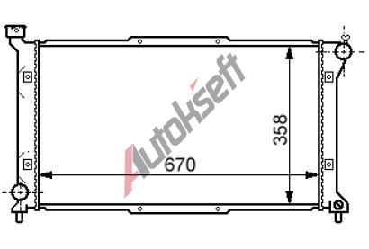 Chladič vody 86.17.500, 670-358-17mm Chladič vody 86.17.500, 670-358-17mm