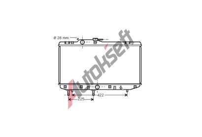 Chladič vody 90.28.502, 327-650-17mm Chladič vody 90.28.502, 327-650-17mm