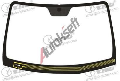 Starline eln sklo - zelen - modr pruh - vyhvan ASXX 4133AGNBLHV, 4133AGNBLHV