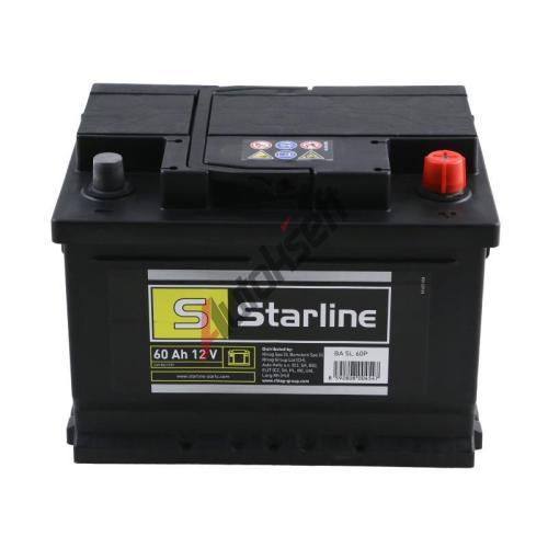 Startovací baterie Starline 60Ah P, s.p. 540A, 12V, 242x175x175