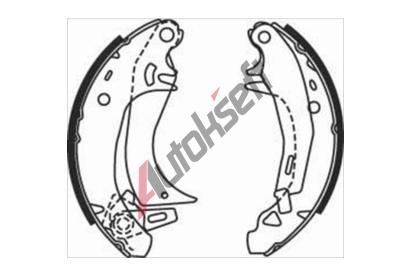 Starline Sada brzdových čelistí BC 07570, 8592808010319 Starline Sada brzdových čelistí BC 07570, 8592808010319