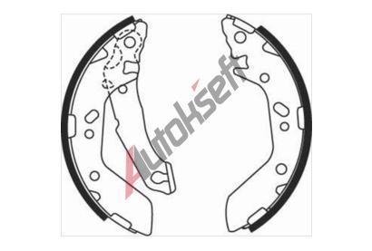 Starline Sada brzdových čelistí BC 08480, 8592808011088 Starline Sada brzdových čelistí BC 08480, 8592808011088