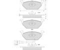 Starline Sada brzdovch destiek BD S003S, 8Z0 698 151 A