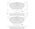 Starline Sada brzdovch destiek BD S004S, 0 986 424 364