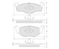 Starline Sada brzdovch destiek ‐ BD S006S
