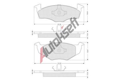 Starline Sada brzdovch destiek BD S006S, 6N0698151C