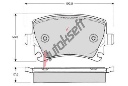 Starline Sada brzdovch destiek BD S011S, 4F0 698 451 B