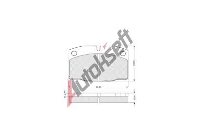 Starline Sada brzdových destiček BD S021, 8592808011996  Starline Sada brzdových destiček BD S021, 8592808011996