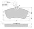 Sada brzdovch destiek Starline ‐ BD S035