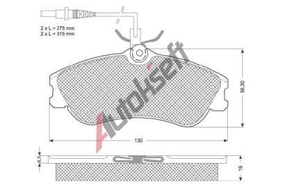 Starline Sada brzdovch destiek BD S035, 8592808012139