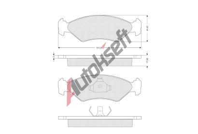 Starline Sada brzdových destiček BD S040, 8592808012184 Starline Sada brzdových destiček BD S040, 8592808012184