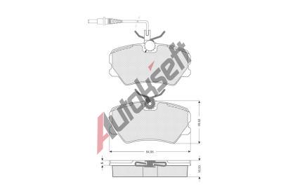 Starline Sada brzdových destiček BD S041, 8592808012191 Starline Sada brzdových destiček BD S041, 8592808012191