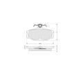 Sada brzdovch destiek Starline ‐ BD S045