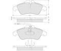 Sada brzdovch destiek Starline ‐ BD S054