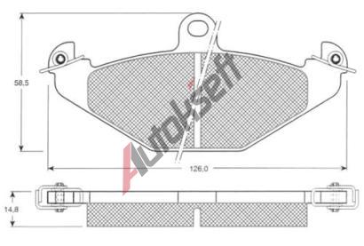 Starline Sada brzdových destiček BD S059, 8592808012375  Starline Sada brzdových destiček BD S059, 8592808012375