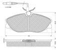 Sada brzdovch destiek Starline ‐ BD S065