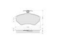 Sada brzdovch destiek Starline ‐ BD S071