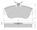 Sada brzdovch destiek Starline ‐ BD S074