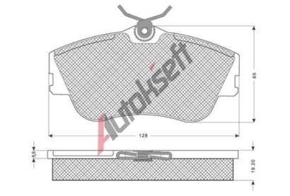 Starline Sada brzdovch destiek BD S074, 701615115C