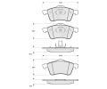 Sada brzdovch destiek Starline ‐ BD S076