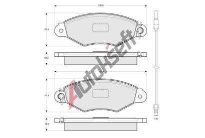 Starline Sada brzdovch destiek BD S085, 8592808012634