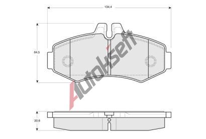 Starline Sada brzdovch destiek BD S086, 8592808012641