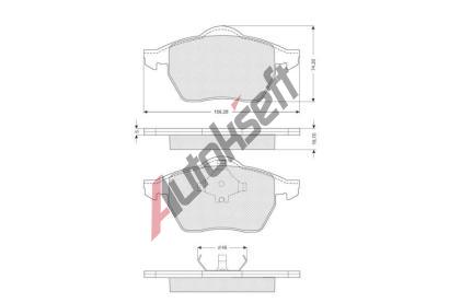 Starline Sada brzdovch destiek BD S087, 95VW2K021AA