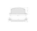 Sada brzdovch destiek Starline ‐ BD S090