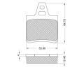 Sada brzdovch destiek Starline ‐ BD S092