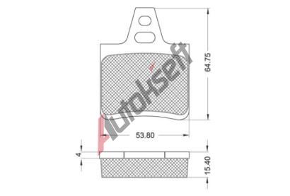 Starline Sada brzdových destiček BD S092, 8592808012696 Starline Sada brzdových destiček BD S092, 8592808012696