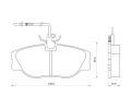 Sada brzdovch destiek Starline ‐ BD S096