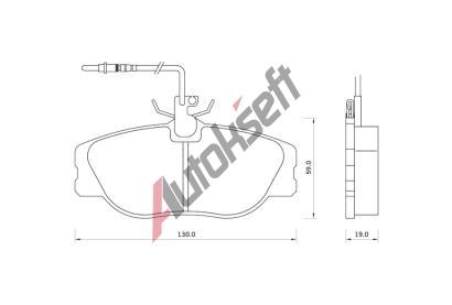 Starline Sada brzdových destiček BD S096, 8592808012733 Starline Sada brzdových destiček BD S096, 8592808012733