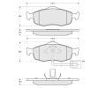 Sada brzdovch destiek Starline ‐ BD S105