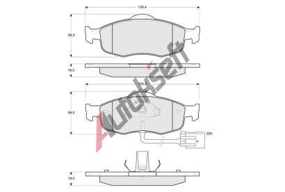 Starline Sada brzdovch destiek BD S105, 8592808012825