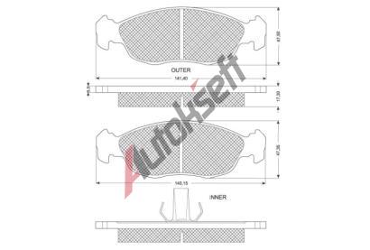 Starline Sada brzdovch destiek BD S106, 8592808012832