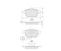 Sada brzdovch destiek Starline ‐ BD S109