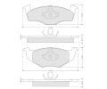 Sada brzdovch destiek Starline ‐ BD S118