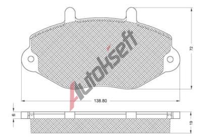 Starline Sada brzdových destiček BD S137, 8592808013112 Starline Sada brzdových destiček BD S137, 8592808013112