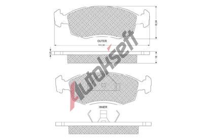 Starline Sada brzdovch destiek BD S140, 8592808013143