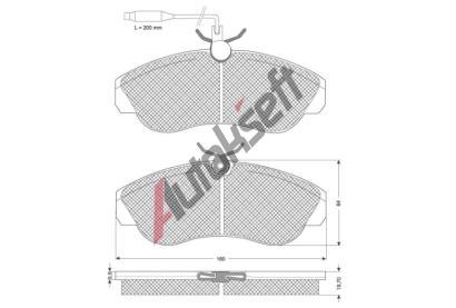 Starline Sada brzdových destiček BD S143, 8592808013174 Starline Sada brzdových destiček BD S143, 8592808013174