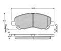 Sada brzdovch destiek Starline ‐ BD S147