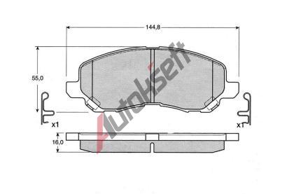 Starline Sada brzdovch destiek BD S147, GDB4142