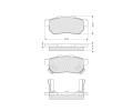 Sada brzdovch destiek Starline ‐ BD S149