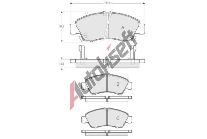 Starline Sada brzdovch destiek BD S151, 605943