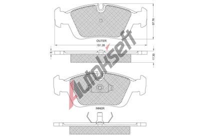 Starline Sada brzdovch destiek BD S153, 8592808013273