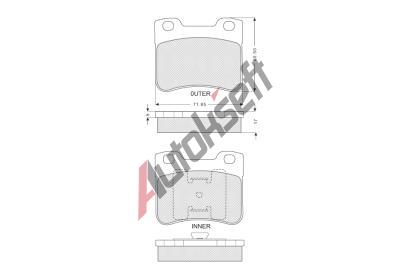 Starline Sada brzdovch destiek BD S156, 4252 86