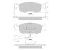Sada brzdovch destiek Starline ‐ BD S157